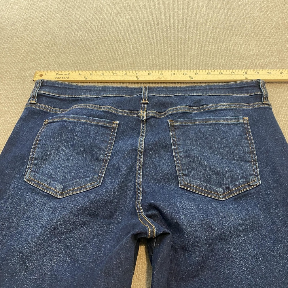 KUT From The Kloth Boyfriend Jeans Womens 16 Blue Dark Wash Mid Rise Stretch - Picture 5 of 11